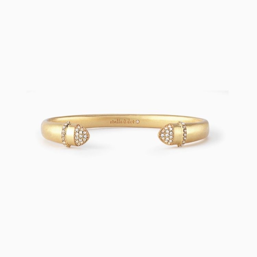 NWT STELLA & DOT Gold Pavé Ansley Cuff ✨ - Picture 6 of 11